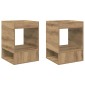 vidaXL End Table 2 τμχ. Artisan Oak 40 x 40 x 56 εκ.