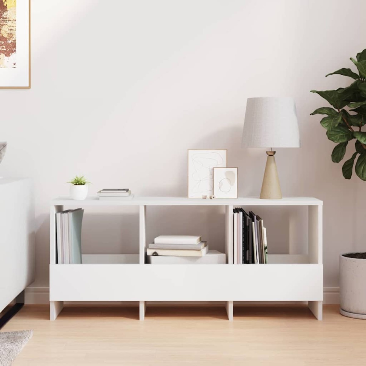vidaXL Ράφι Περιοδικών Λευκό 102 x 30 x 45 εκ.