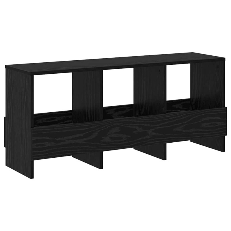 vidaXL Ράφι Περιοδικών Μαύρη Οξυά 102 x 30 x 45 εκ.