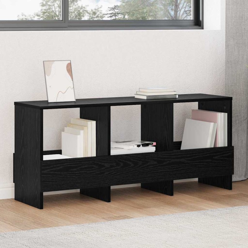 vidaXL Ράφι Περιοδικών Μαύρη Οξυά 102 x 30 x 45 εκ.