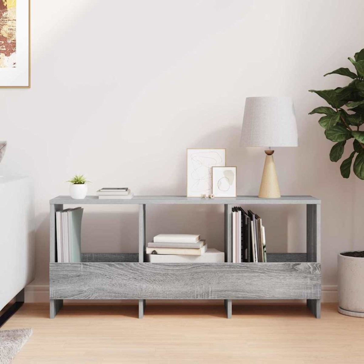 vidaXL Ράφι Περιοδικών Γκρίζο Σονομα 102 x 30 x 45 εκ.