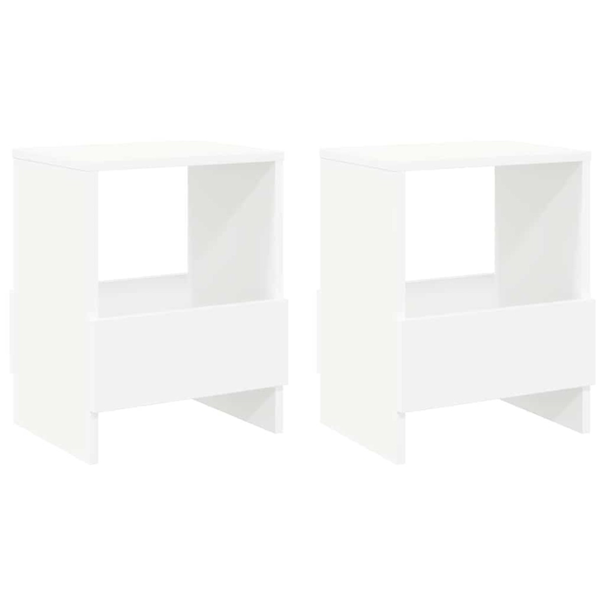 vidaXL Ράφι Περιοδικών 2 τεμ. Λευκό 35 x 30 x 45 εκ.