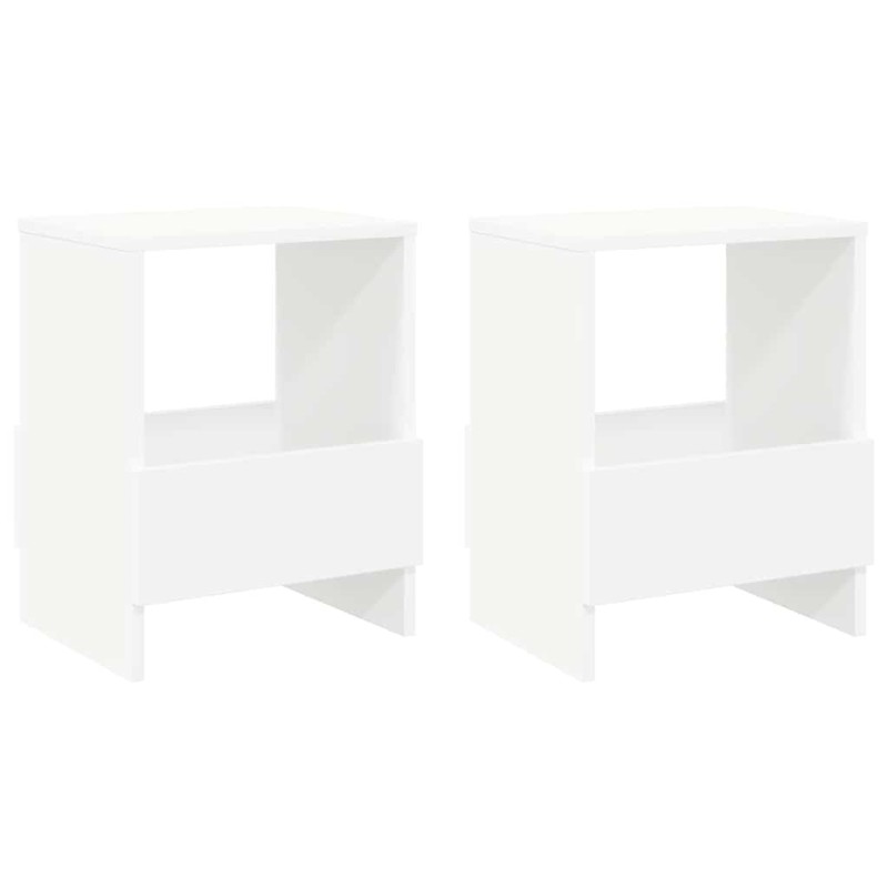 vidaXL Ράφι Περιοδικών 2 τεμ. Λευκό 35 x 30 x 45 εκ.