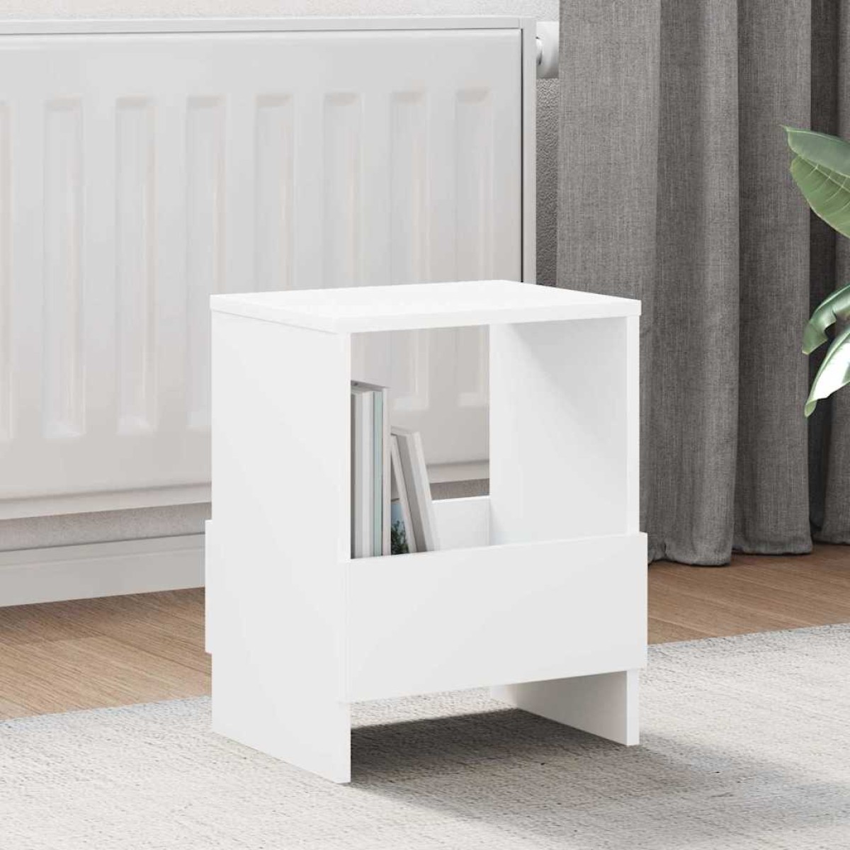 vidaXL Ράφι Περιοδικών 2 τεμ. Λευκό 35 x 30 x 45 εκ.