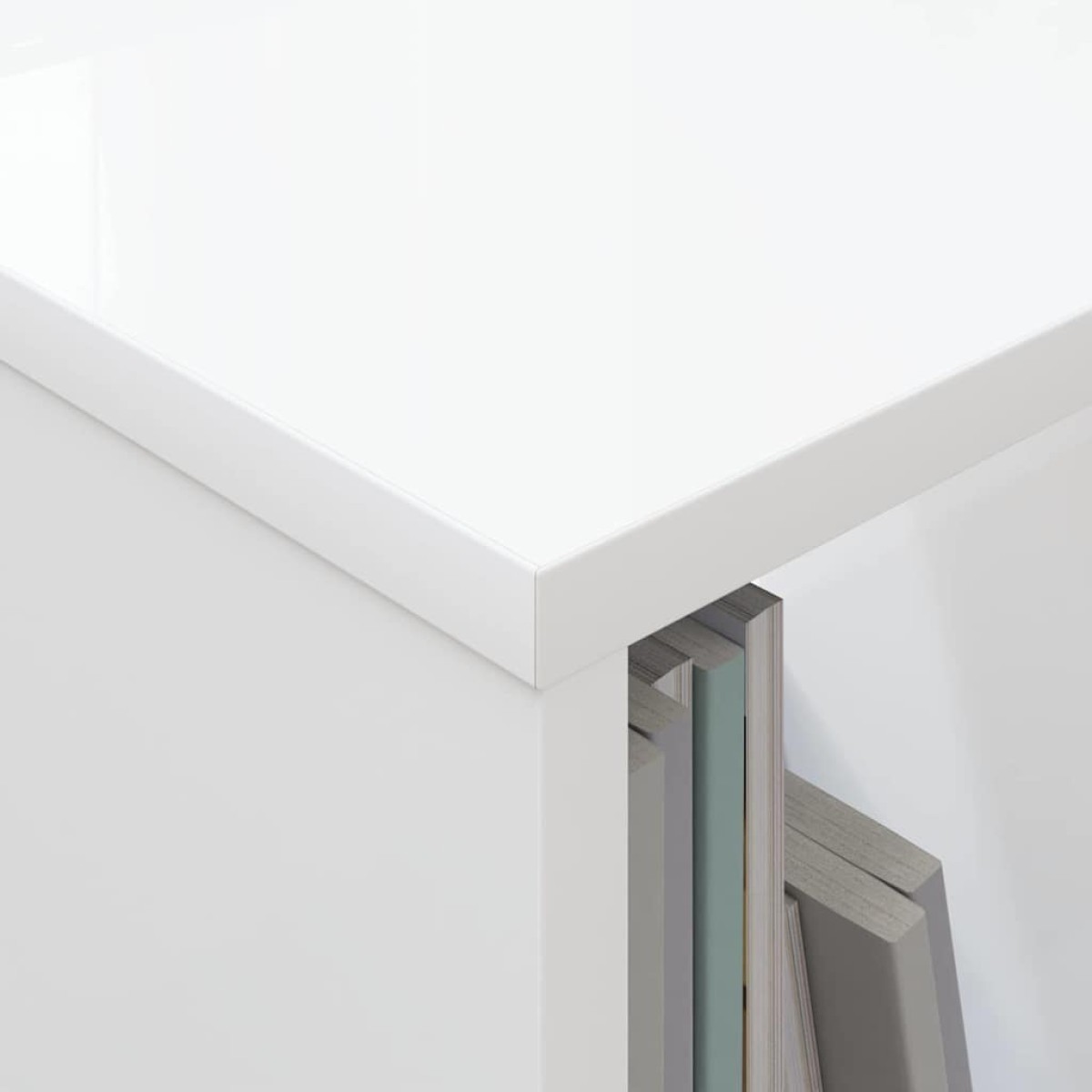 vidaXL Ράφι Περιοδικών 2 τεμ. Λευκό 35 x 30 x 45 εκ.