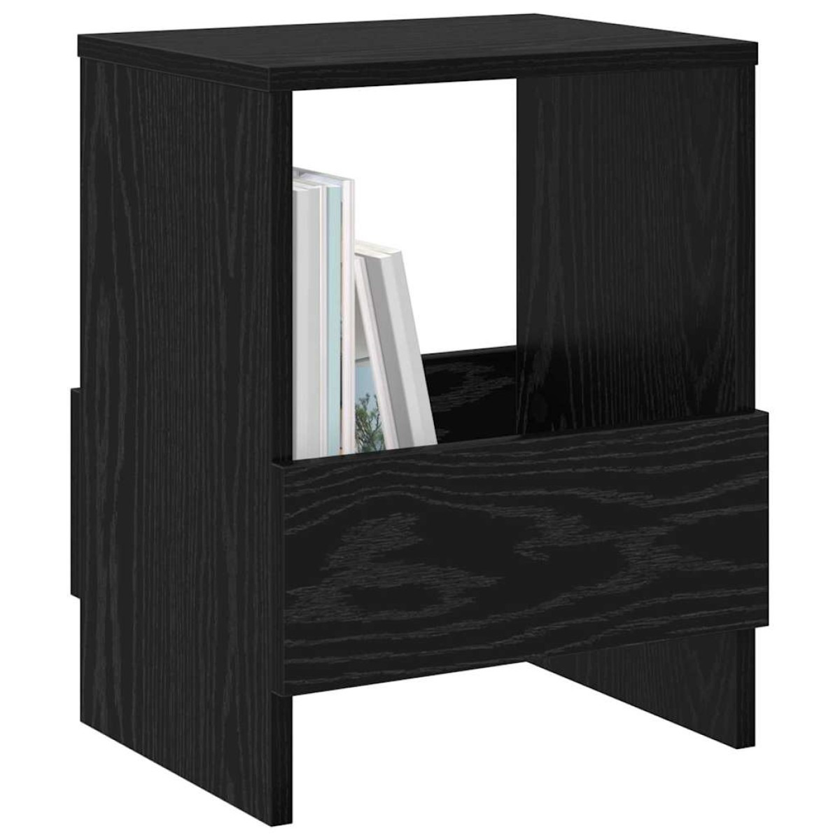 vidaXL Ράφι Περιοδικών Μαύρη Οξυά 35 x 30 x 45 εκ.