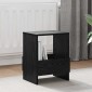 vidaXL Ράφι Περιοδικών 2 τεμ. Μαύρη Οξυά 35 x 30 x 45 εκ.