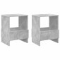 vidaXL Ράφι Περιοδικών 2 τεμ. Σκυρόδεμα Γκρι 35 x 30 x 45 εκ.