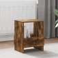 vidaXL Ράφι Περιοδικών Καπνιστό Δρύς 35 x 30 x 45 εκ.
