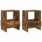 vidaXL Ράφι Περιοδικών 2 τεμ. Καπνιστό Δρύς 35 x 30 x 45 εκ.