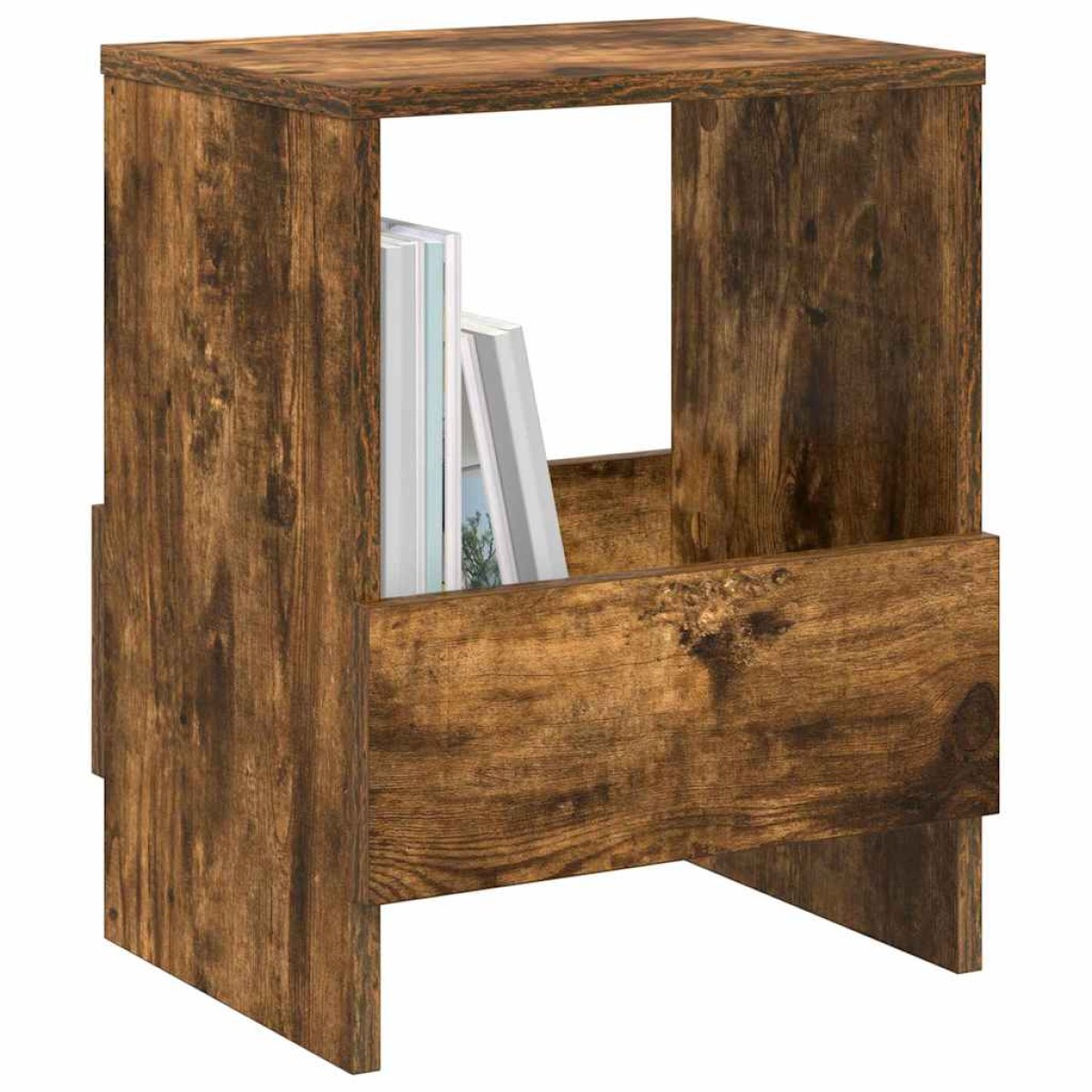 vidaXL Ράφι Περιοδικών 2 τεμ. Καπνιστό Δρύς 35 x 30 x 45 εκ.