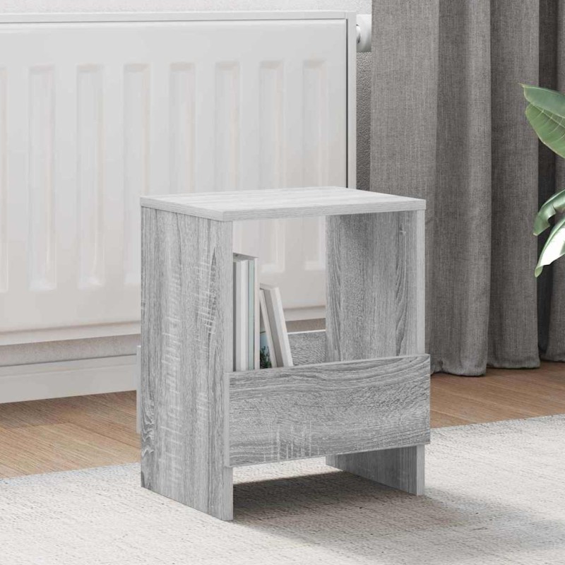 vidaXL Ράφι Περιοδικών Γκρίζο Σονομα 35 x 30 x 45 εκ.