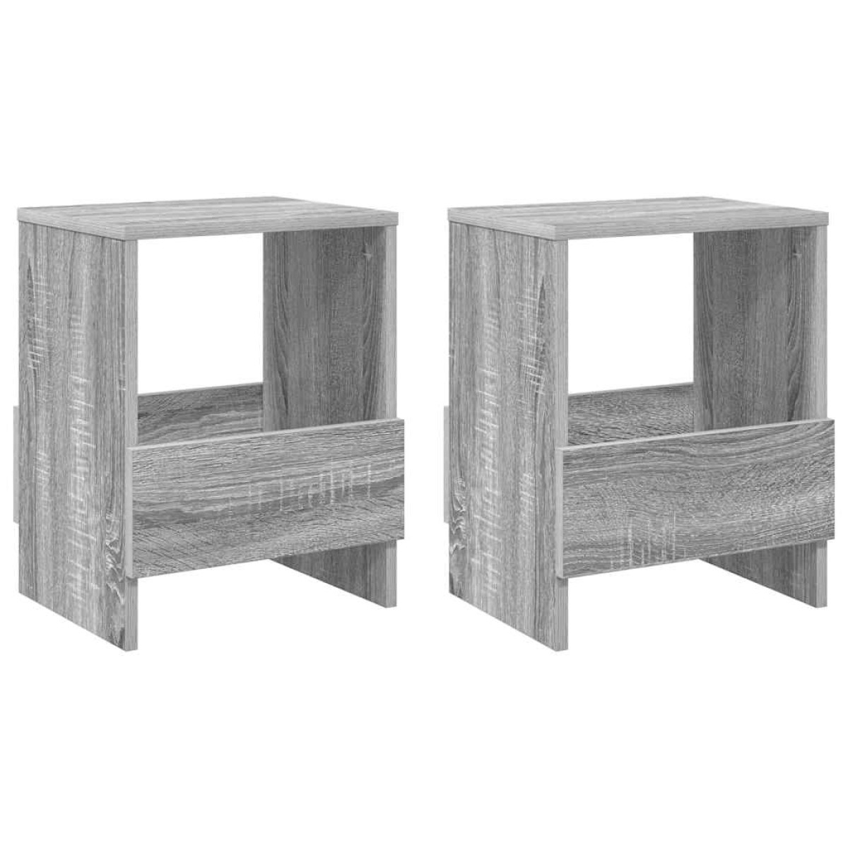 vidaXL Ράφι Περιοδικών 2 τεμ. Γκρίζο Σονομα 35 x 30 x 45 εκ.