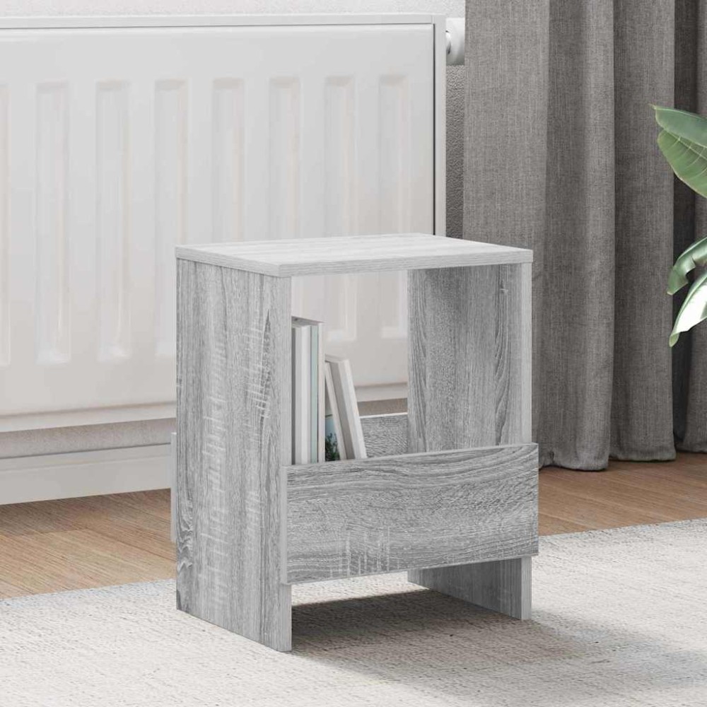 vidaXL Ράφι Περιοδικών 2 τεμ. Γκρίζο Σονομα 35 x 30 x 45 εκ.