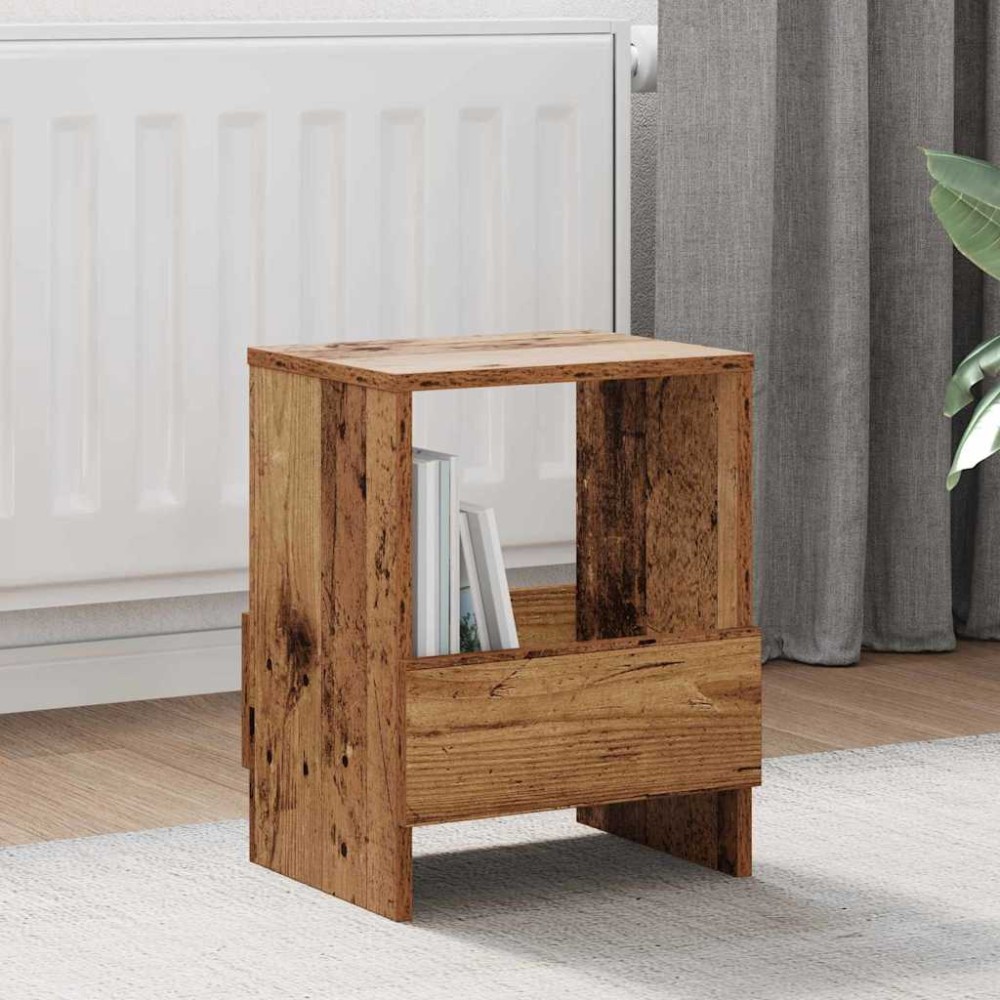 vidaXL Ράφι Περιοδικών Παλιό ξύλο 35 x 30 x 45 εκ.