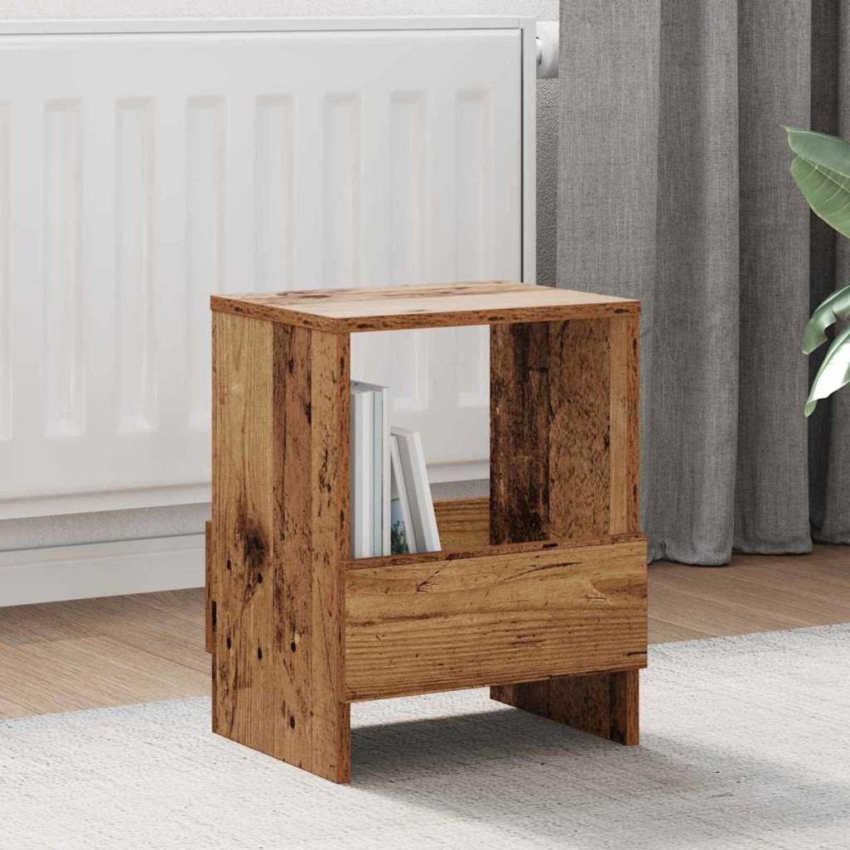 vidaXL Ράφι Περιοδικών 2 τεμ. Παλιό ξύλο 35 x 30 x 45 εκ.