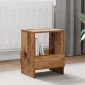 vidaXL Ράφι Περιοδικών 2 τεμ. Παλιό ξύλο 35 x 30 x 45 εκ.