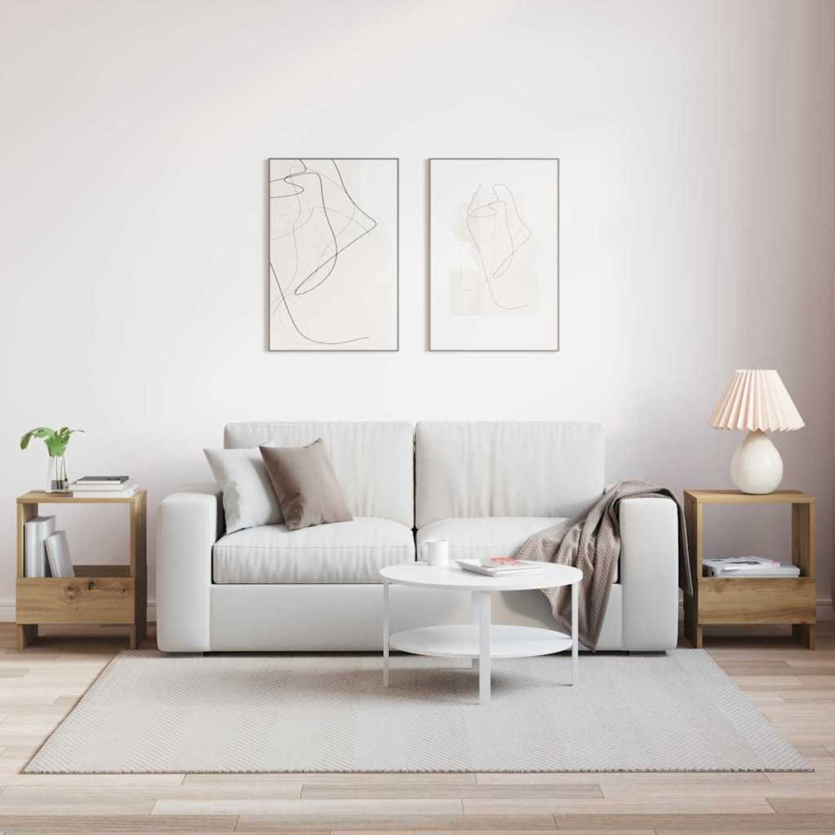 vidaXL Ράφι Περιοδικών 2 τεμ. Artisan Oak 35 x 30 x 45 εκ.