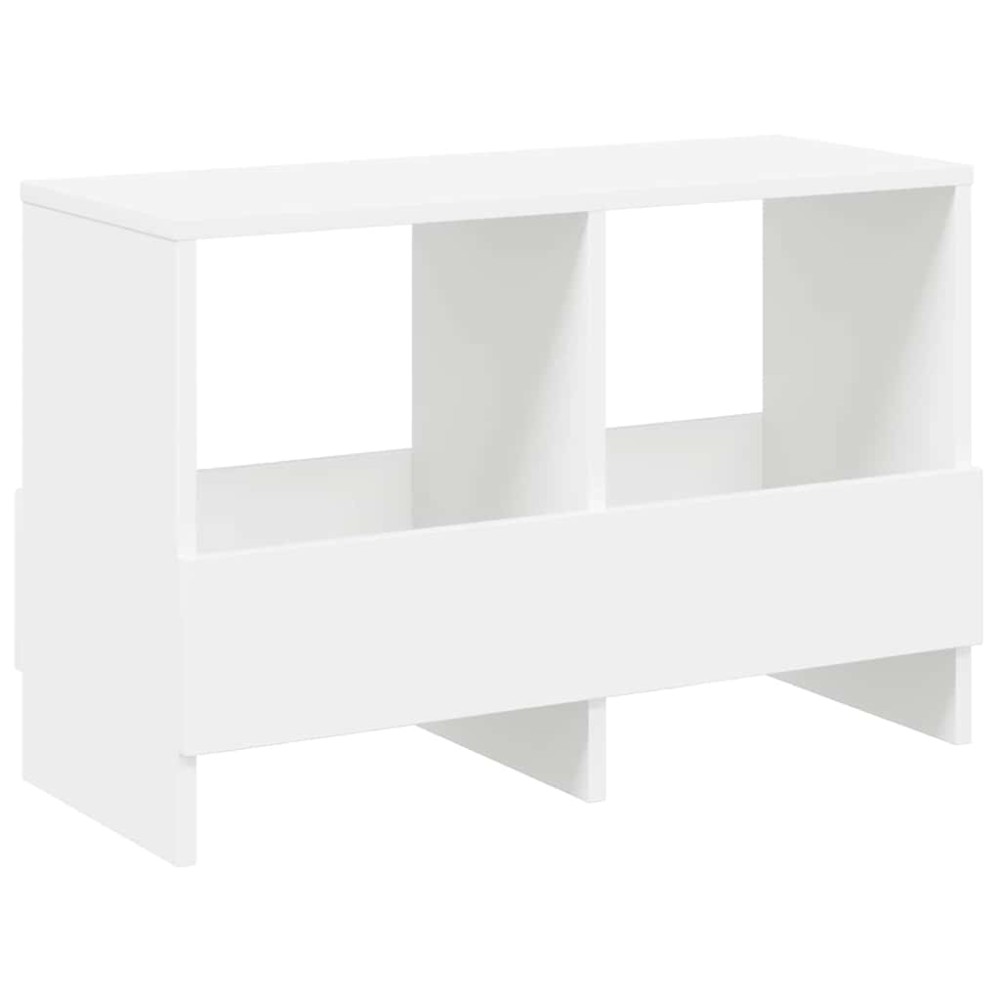 vidaXL Ράφι Περιοδικών Λευκό 68,5 x 30 x 45 εκ.