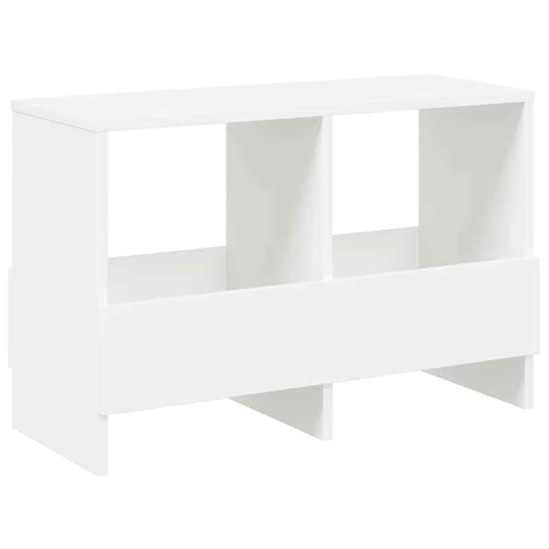 vidaXL Ράφι Περιοδικών Λευκό 68,5 x 30 x 45 εκ.