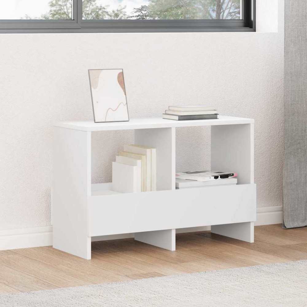 vidaXL Ράφι Περιοδικών Λευκό 68,5 x 30 x 45 εκ.