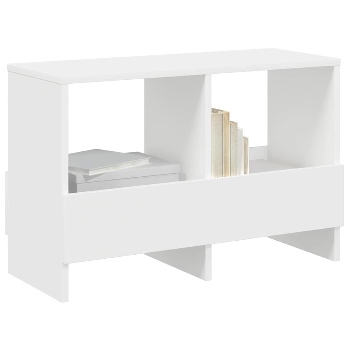 vidaXL Ράφι Περιοδικών Λευκό 68,5 x 30 x 45 εκ.