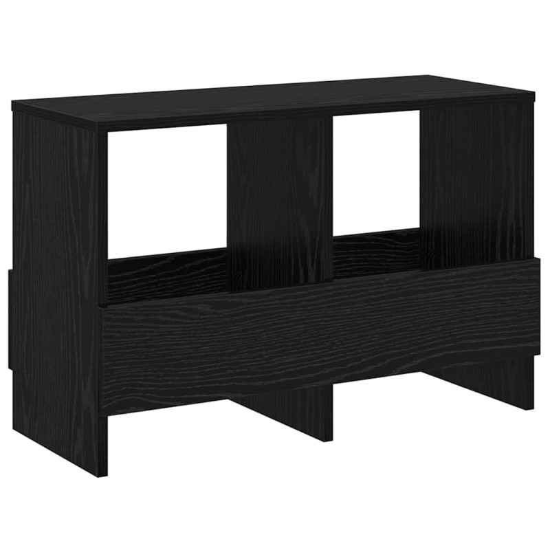 vidaXL Ράφι Περιοδικών Μαύρη Οξυά 68,5 x 30 x 45 εκ.