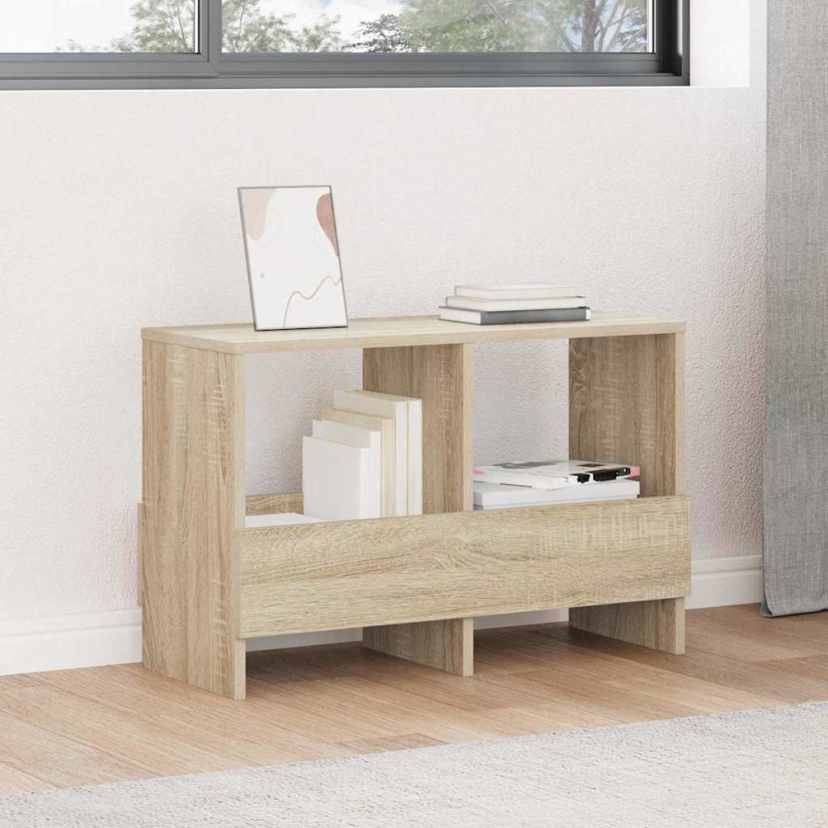 vidaXL Ράφι Περιοδικών Δρύς Sonoma 68,5 x 30 x 45 εκ.