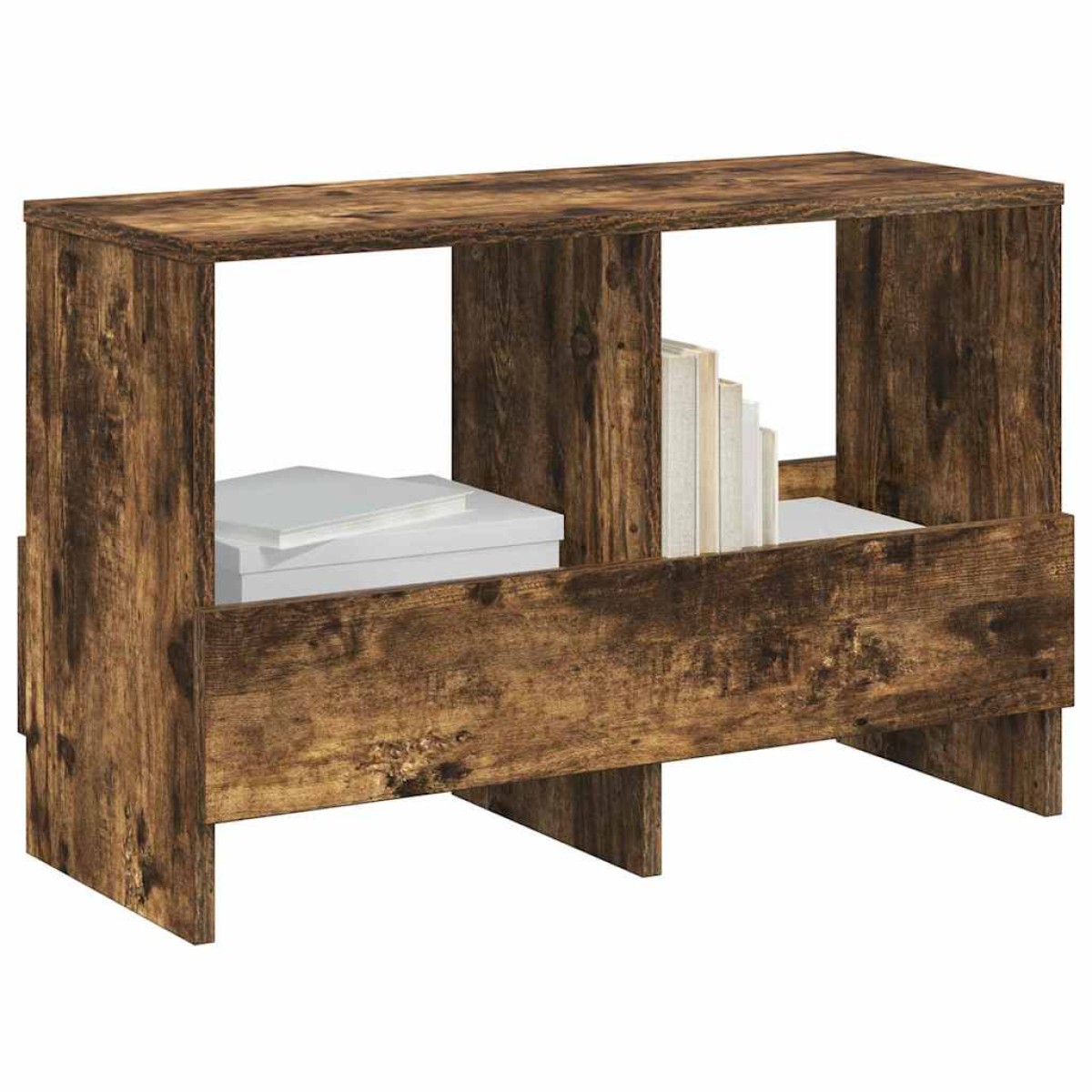 vidaXL Ράφι Περιοδικών Καπνιστό Δρύς 68,5 x 30 x 45 εκ.