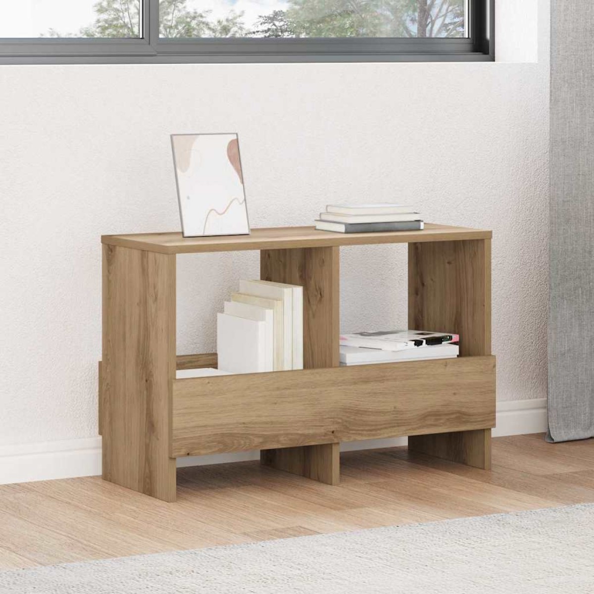 vidaXL Ράφι Περιοδικών Artisan Oak 68,5 x 30 x 45 εκ.