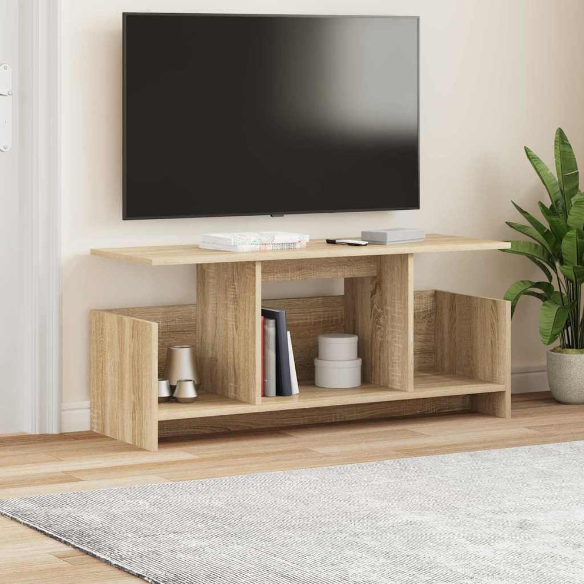 vidaXL Βάση TV 102 x 35 x 45 εκ. Δρύς Sonoma Επεξεργασμένο Ξύλο