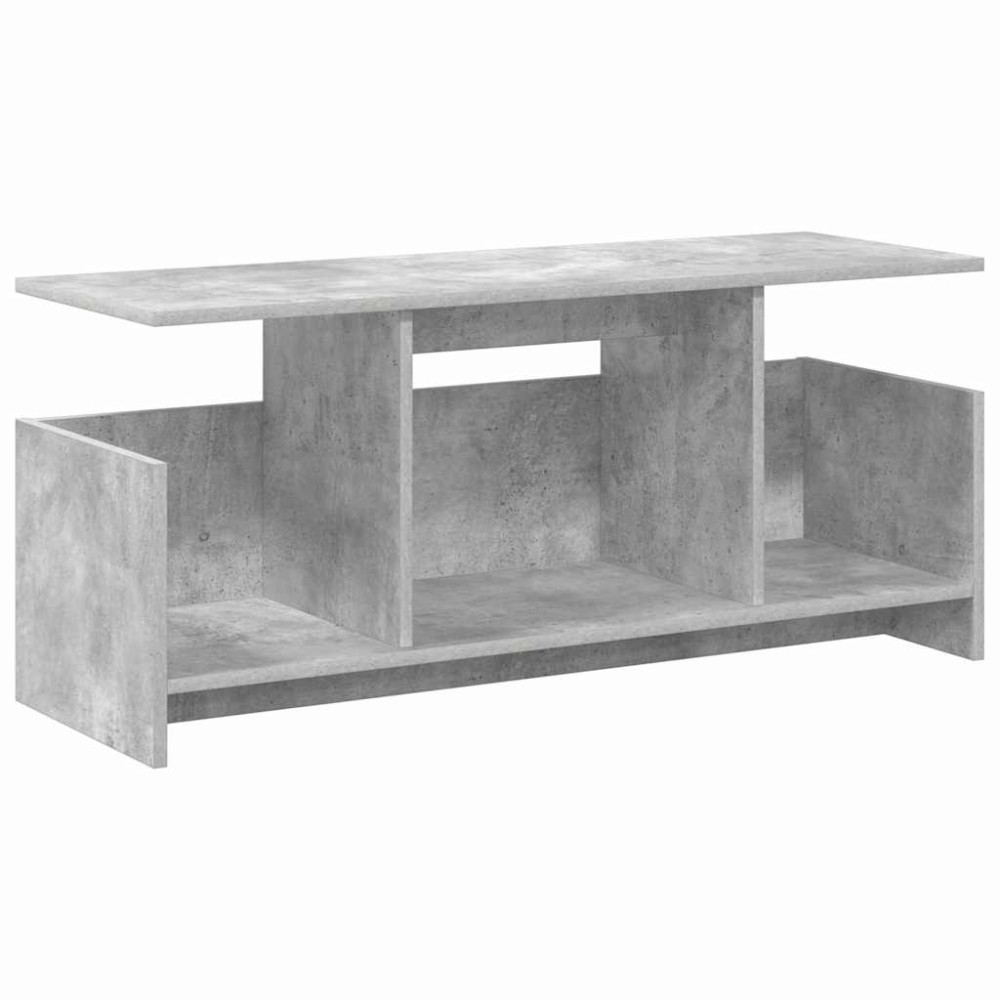vidaXL Βάση TV 102 x 35 x 45 εκ. Σκυρόδεμα Γκρι Επεξεργασμένο Ξύλο