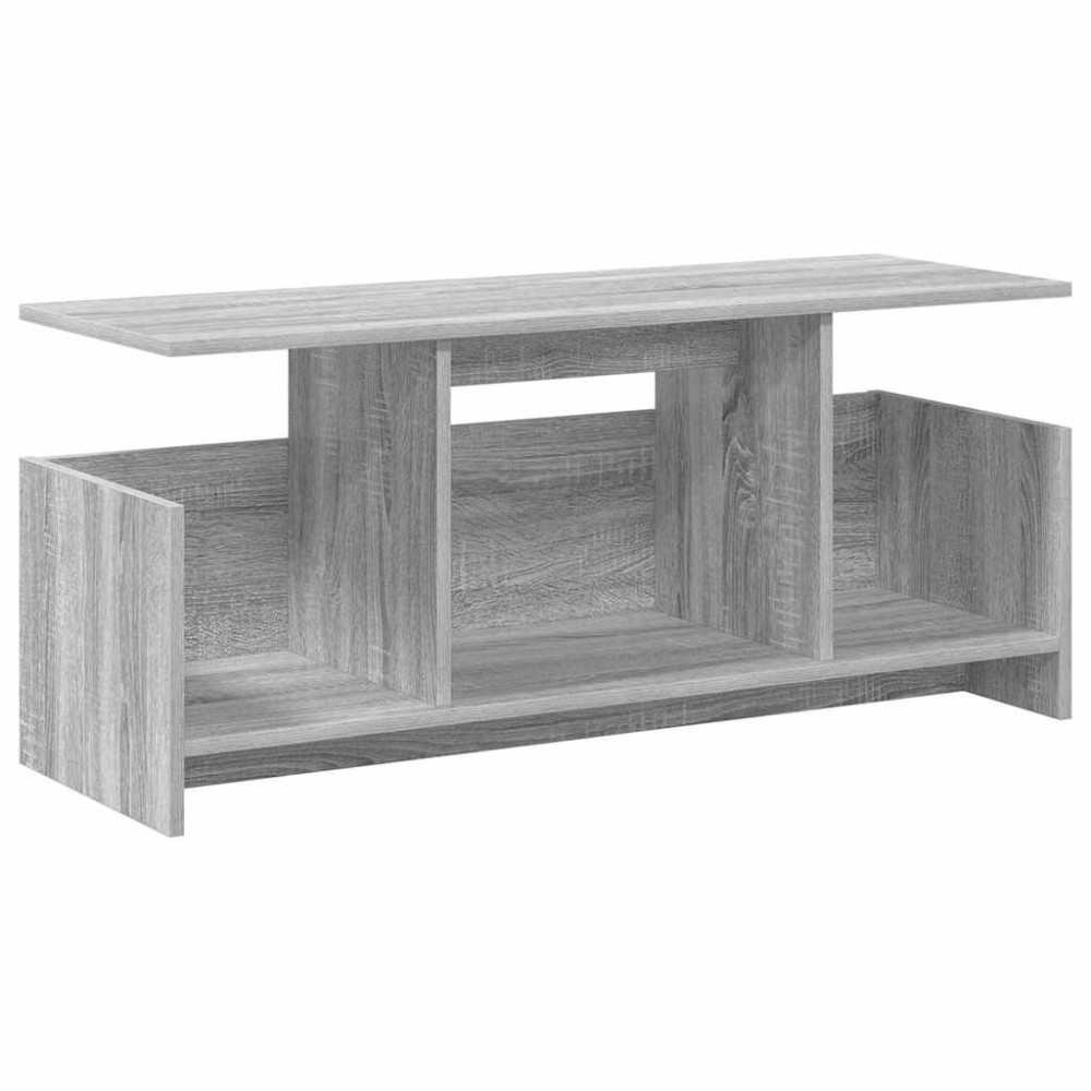 vidaXL Βάση TV 102 x 35 x 45 εκ. Γκρίζο Σονομα Επεξεργασμένο Ξύλο