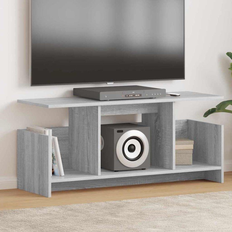 vidaXL Βάση TV 102 x 35 x 45 εκ. Γκρίζο Σονομα Επεξεργασμένο Ξύλο