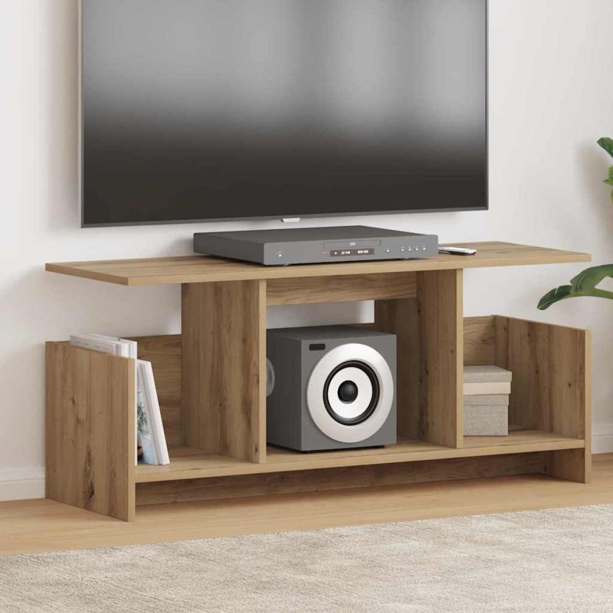 vidaXL Βάση TV 102 x 35 x 45 εκ. Artisan Oak Επεξεργασμένο Ξύλο