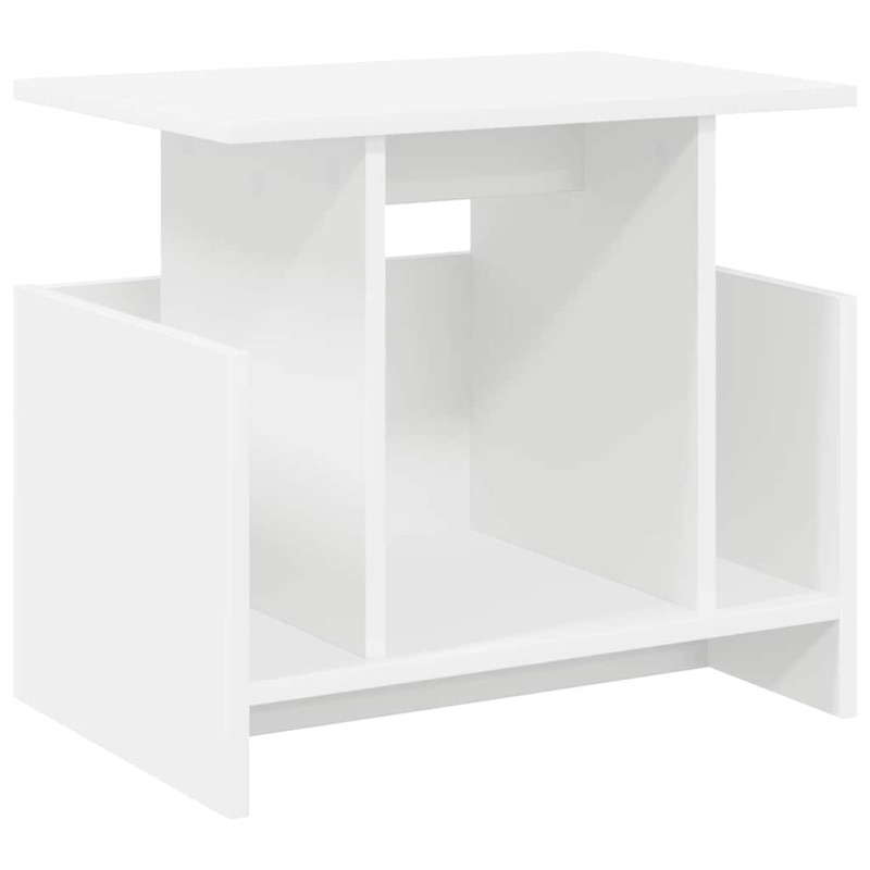 vidaXL Βάση TV 50 x 35 x 45 cm Λευκό Επεξεργασμένο Ξύλο