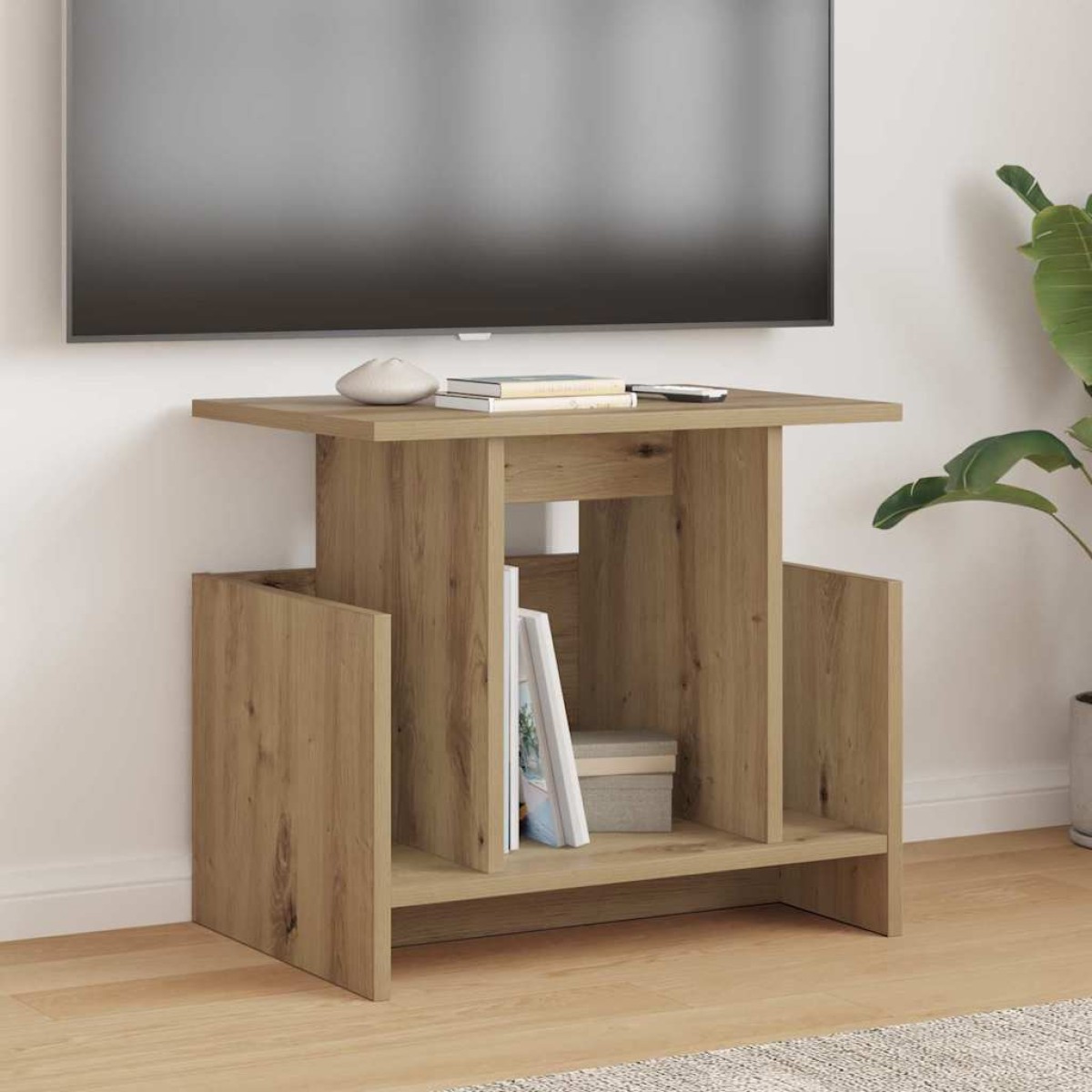 vidaXL Βάση TV 50 x 35 x 45 cm Artisan Oak Επεξεργασμένο Ξύλο