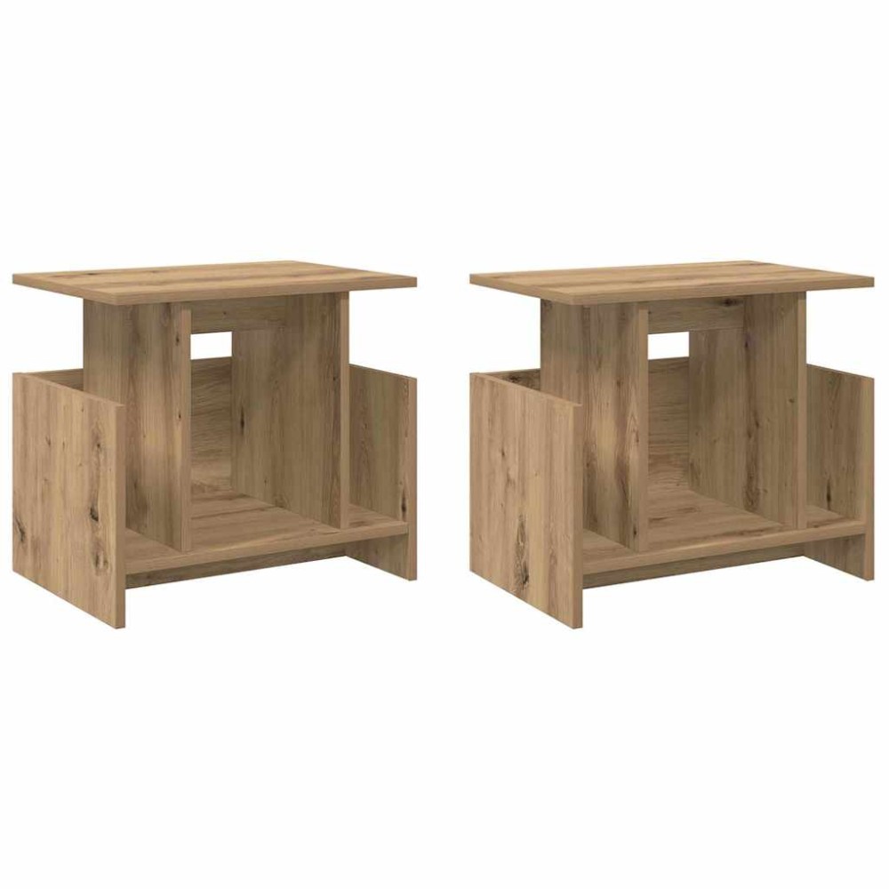 vidaXL Βάση TV 2 τμχ. Artisan Oak Επεξεργασμένο Ξύλο