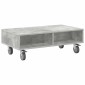 vidaXL Κομοδίνο με τροχούς Σκυρόδεμα Γκρι 90 x 50 x 30 cm