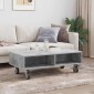 vidaXL Κομοδίνο με τροχούς Σκυρόδεμα Γκρι 90 x 50 x 30 cm