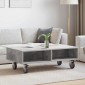 vidaXL Κομοδίνο με τροχούς Σκυρόδεμα Γκρι 90 x 50 x 30 cm
