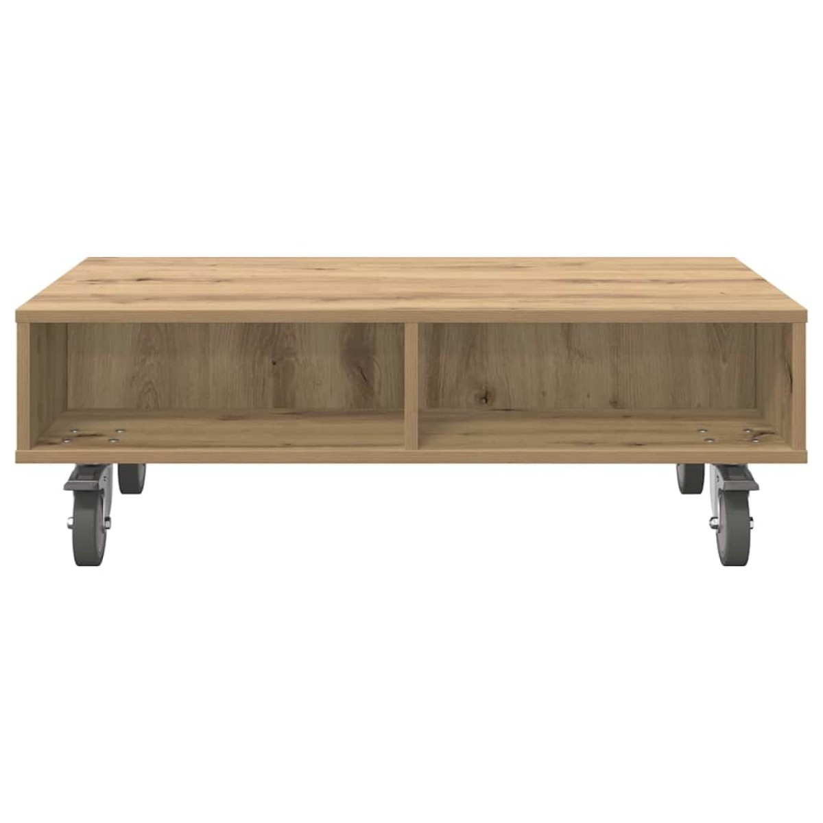 vidaXL Κομοδίνο με τροχούς Artisan Oak 90 x 50 x 30 cm