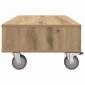 vidaXL Κομοδίνο με τροχούς Artisan Oak 90 x 50 x 30 cm