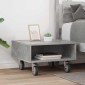 vidaXL Κομοδίνο με τροχούς Σκυρόδεμα Γκρι 50,5 x 50 x 30 εκ