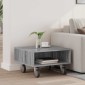 vidaXL Κομοδίνο με τροχούς Γκρίζο Σονομα 50,5 x 50 x 30 εκ