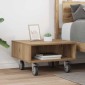 vidaXL Κομοδίνο με τροχούς Artisan Oak 50,5 x 50 x 30 εκ