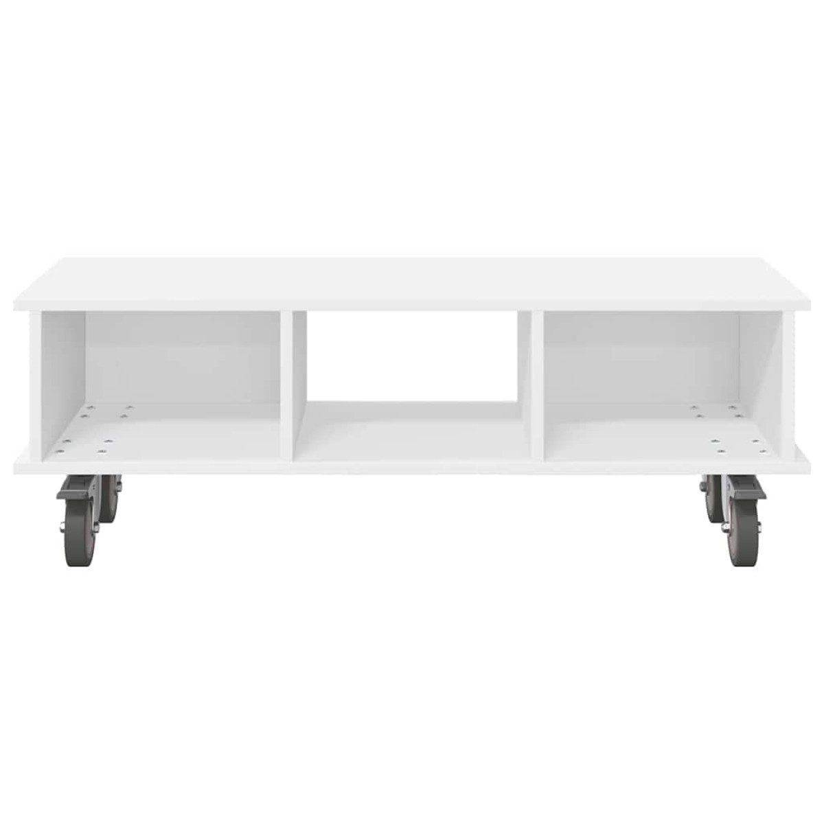 vidaXL Βάση TV 100 x 35 x 35 εκ Λευκό Επεξεργασμένο Ξύλο