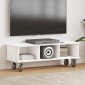vidaXL Βάση TV 100 x 35 x 35 εκ Λευκό Επεξεργασμένο Ξύλο