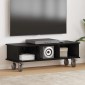 vidaXL Βάση TV 100 x 35 x 35 εκ Μαύρη Οξυά Επεξεργασμένο Ξύλο