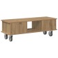 vidaXL Βάση TV 100 x 35 x 35 εκ Artisan Oak Επεξεργασμένο Ξύλο